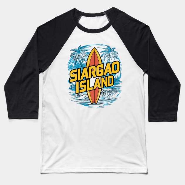 SIARGAO ISLAND Baseball T-Shirt by likbatonboot
